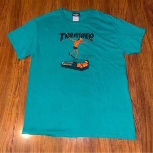 Thrasher green tee
